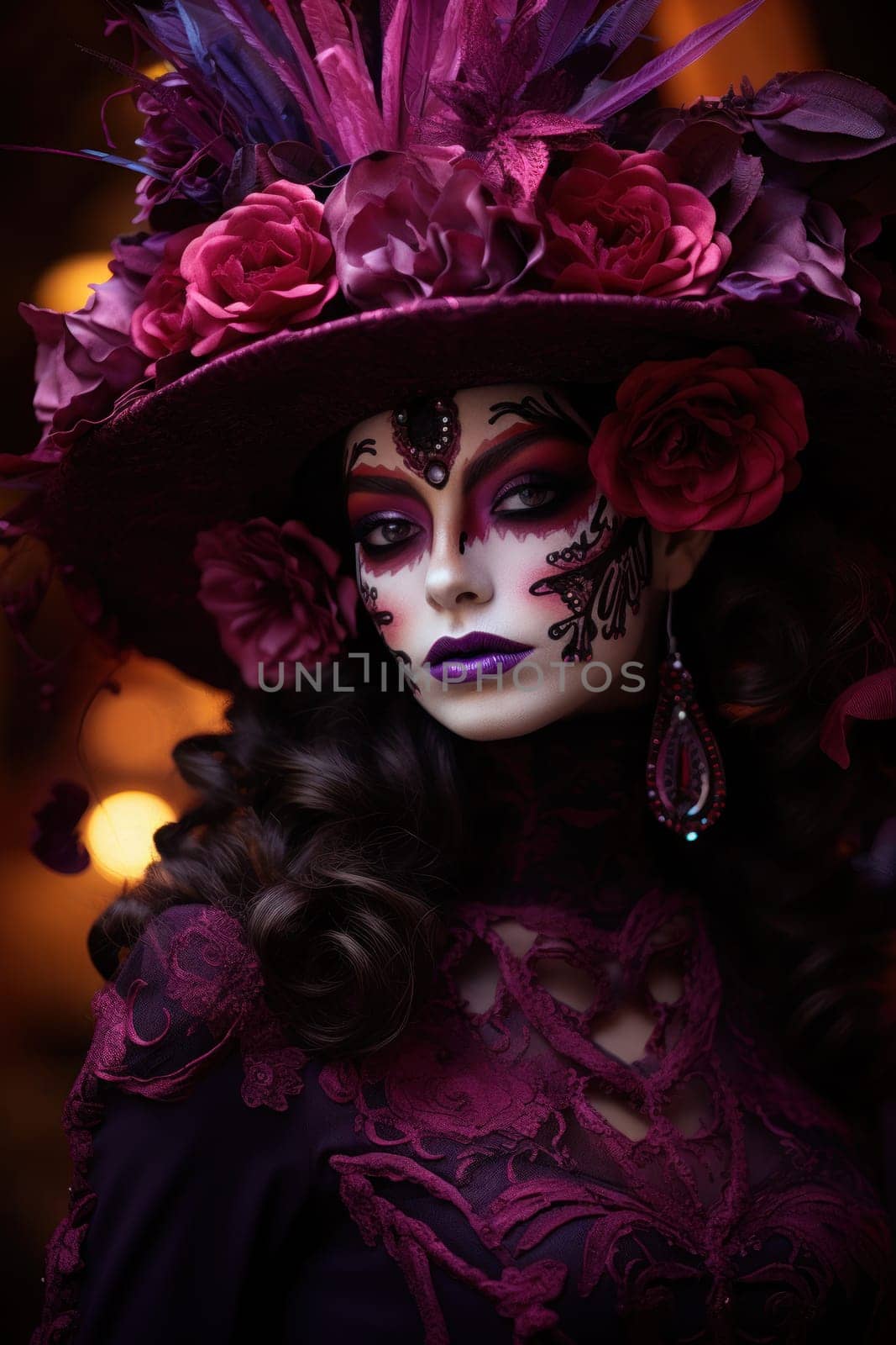 People celebrate the Day of the Dead. Generative AI by golfmerrymaker
