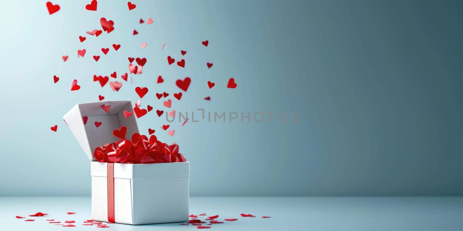 a gift box of romantic love on valentines day pragma by biancoblue