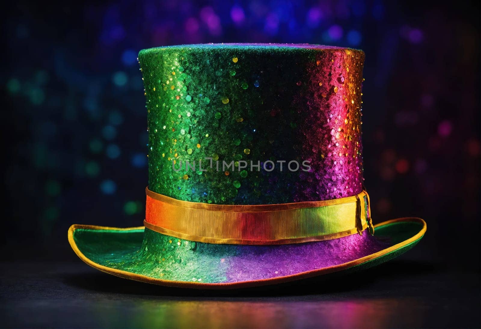 St. Patrick's Day Top Hat. Generative AI. High quality illustration