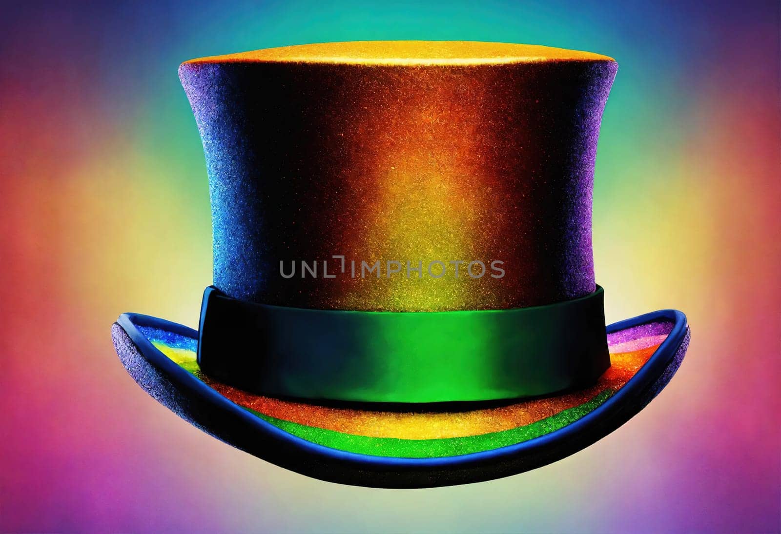 St. Patrick's Day Top Hat. Generative AI. High quality illustration