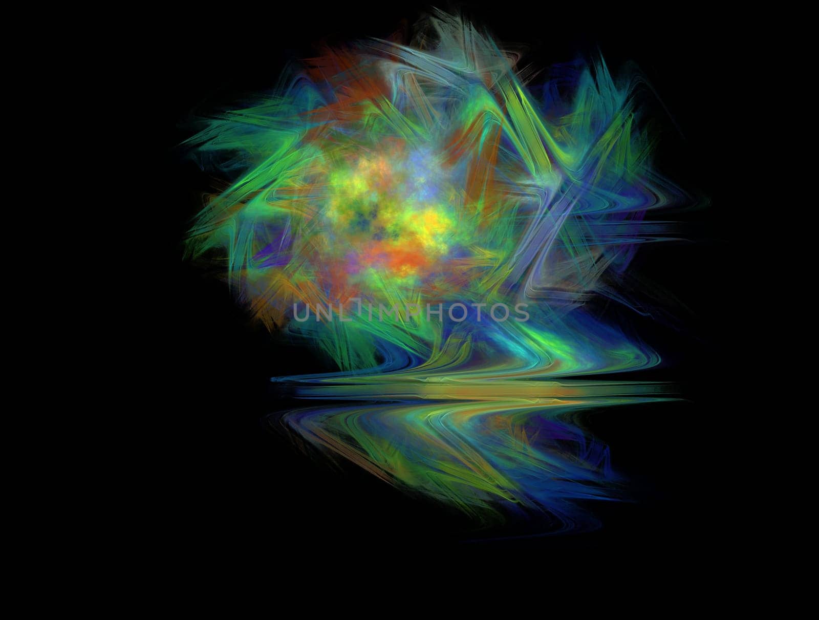 Imaginatory fractal abstract background Image by nikitabuida