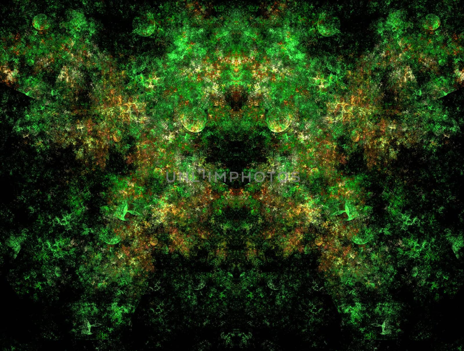 Imaginatory lush fractal texture image abstract background