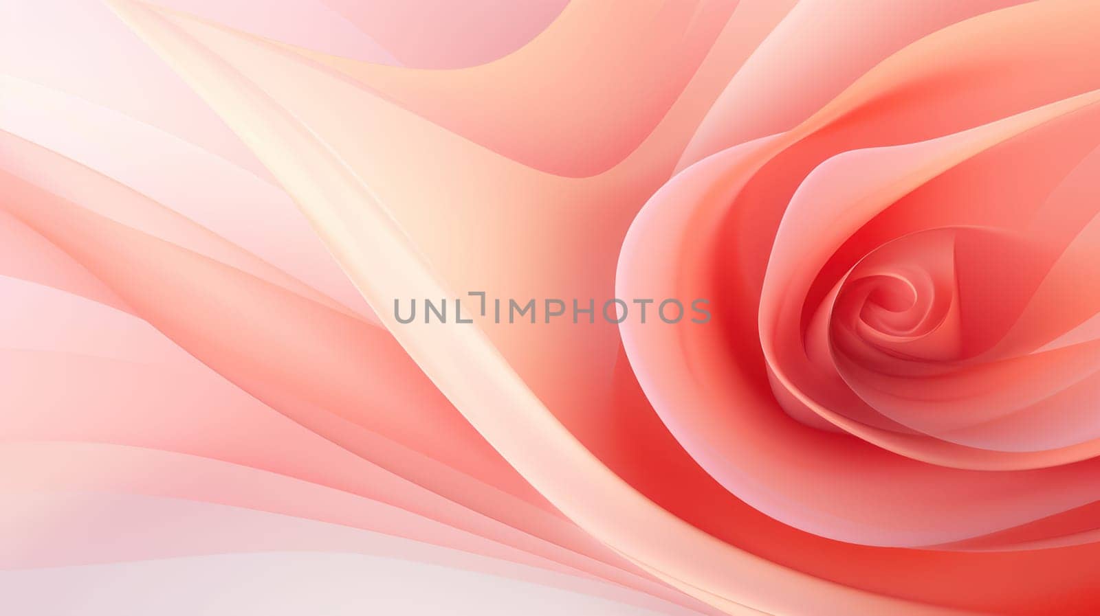 Abstract Floral Beauty: Delicate Rose Petal Romance on Pink Background by Vichizh