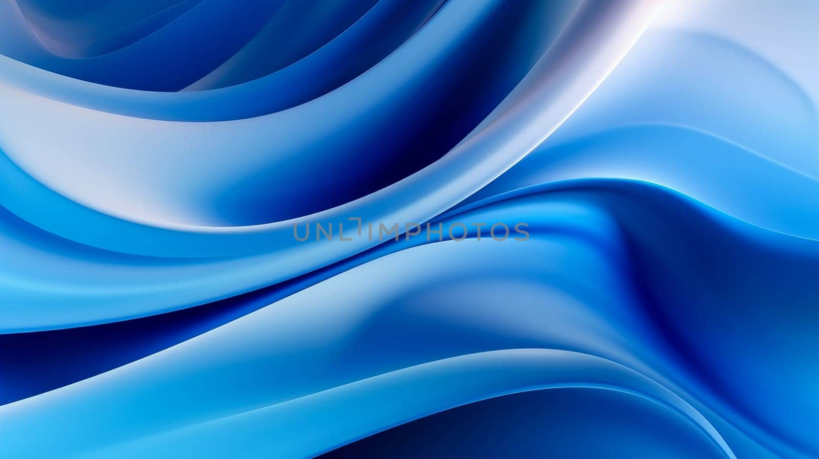 Beautiful luxury 3D modern abstract neon blue background composed of waves with light digital effect