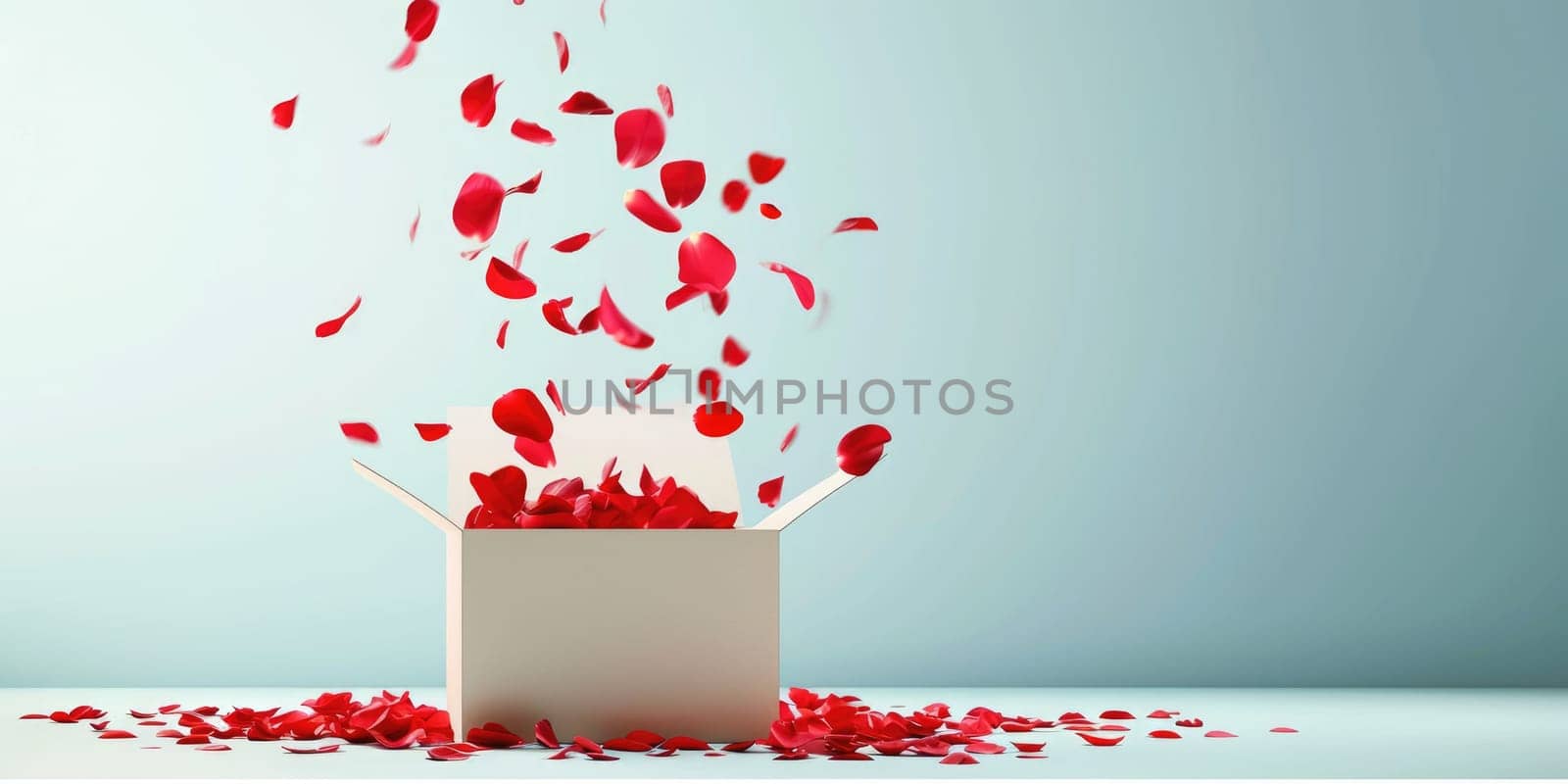 a gift box of romantic love on valentines day pragma by biancoblue