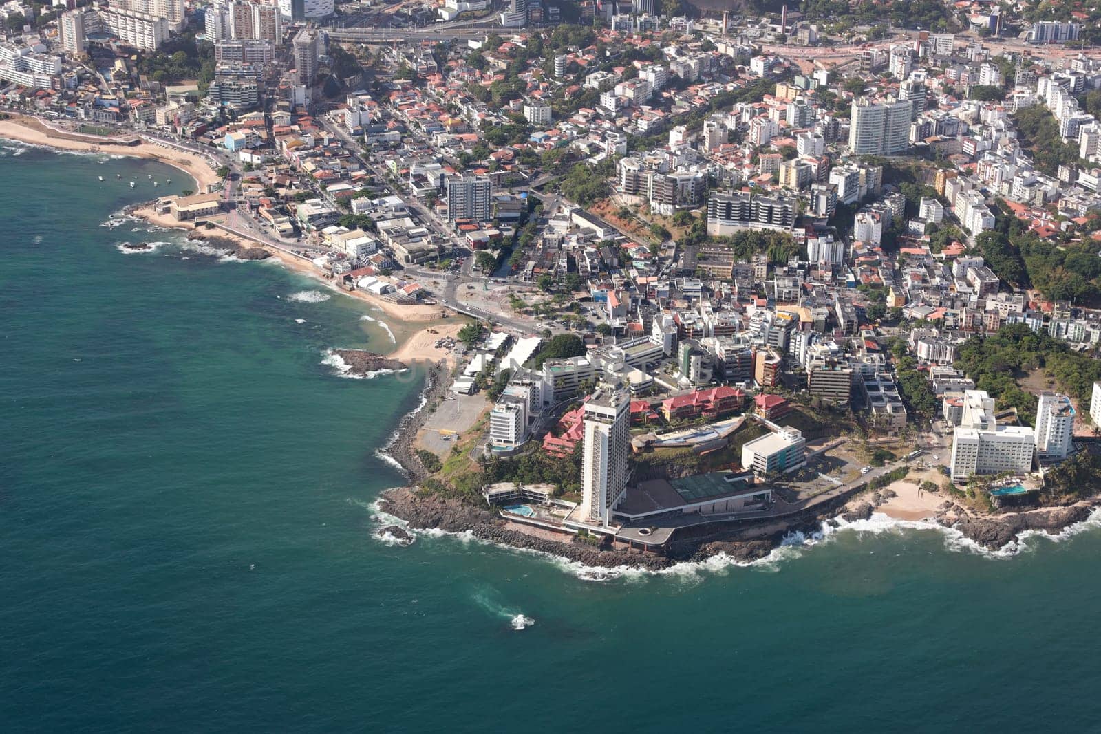 aerial view of the city of Salvador by joasouza