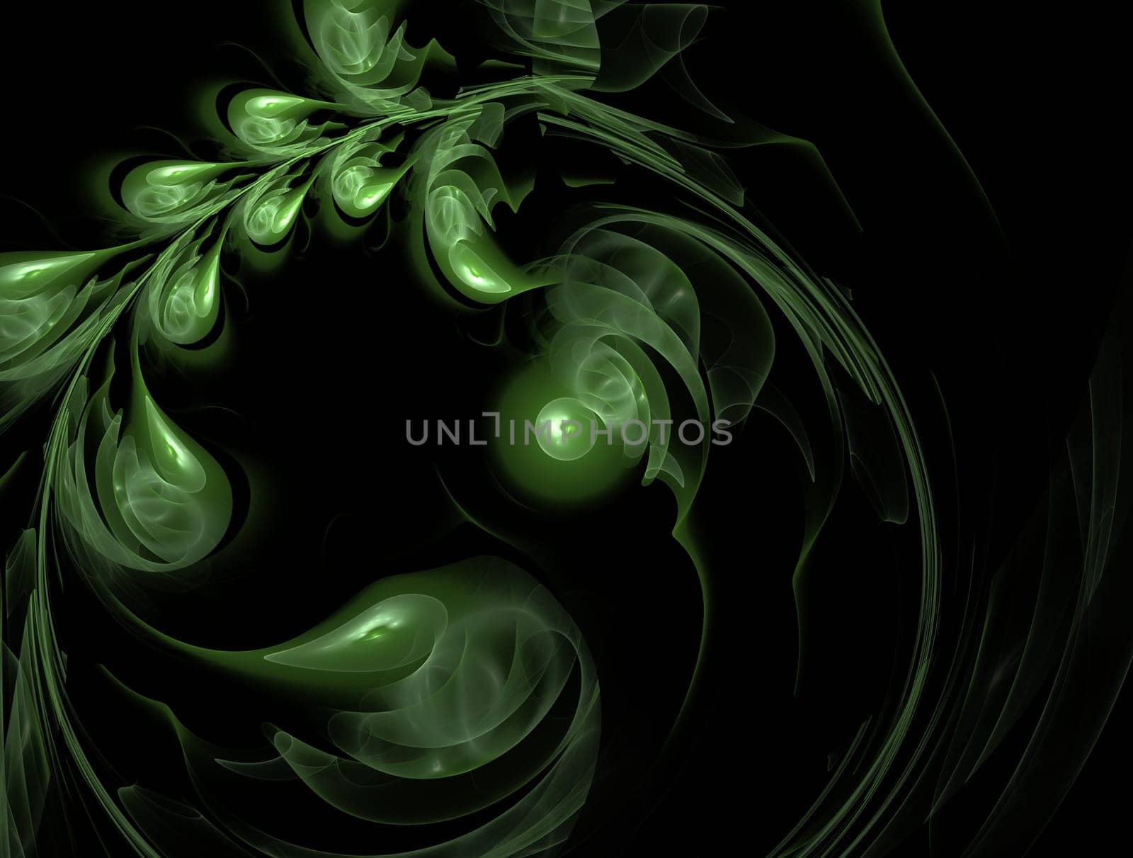 Imaginatory lush fractal texture image abstract background