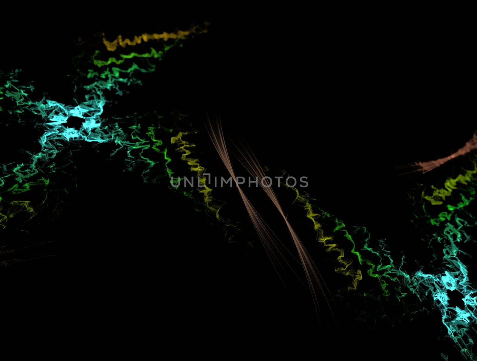 Imaginatory lush fractal texture image abstract background