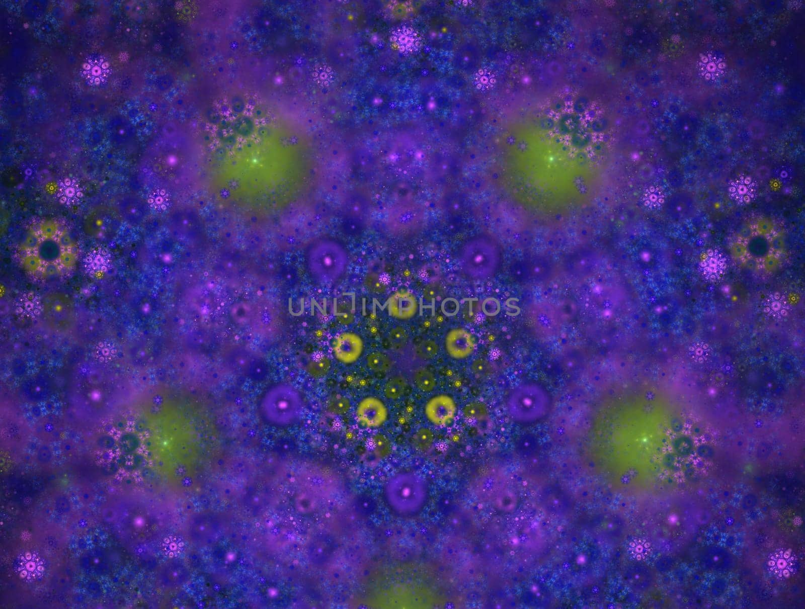 Imaginatory lush fractal texture image abstract background