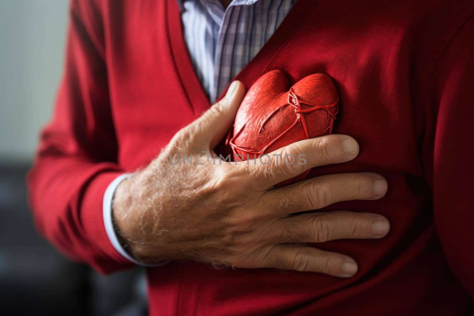 Heart Attack Alert Recognizing Chest Pain. Generative AI.