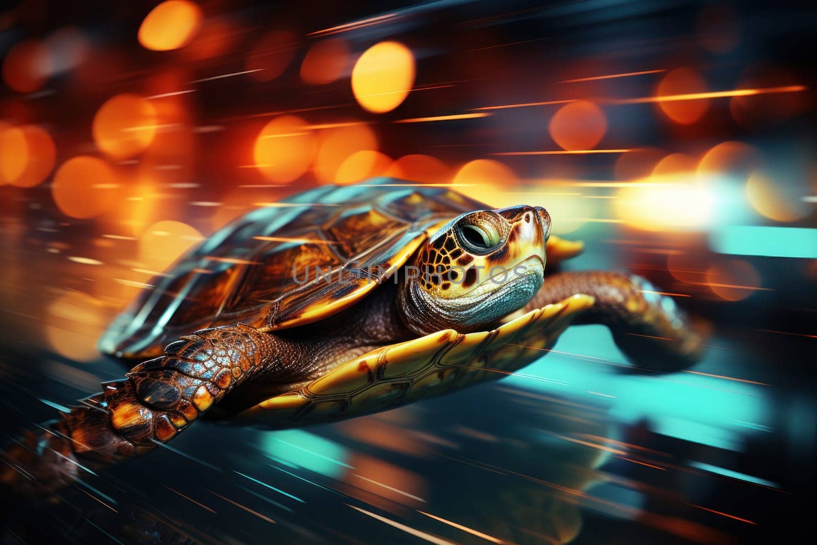 Turtle that runs at the speed of light. Generative AI.