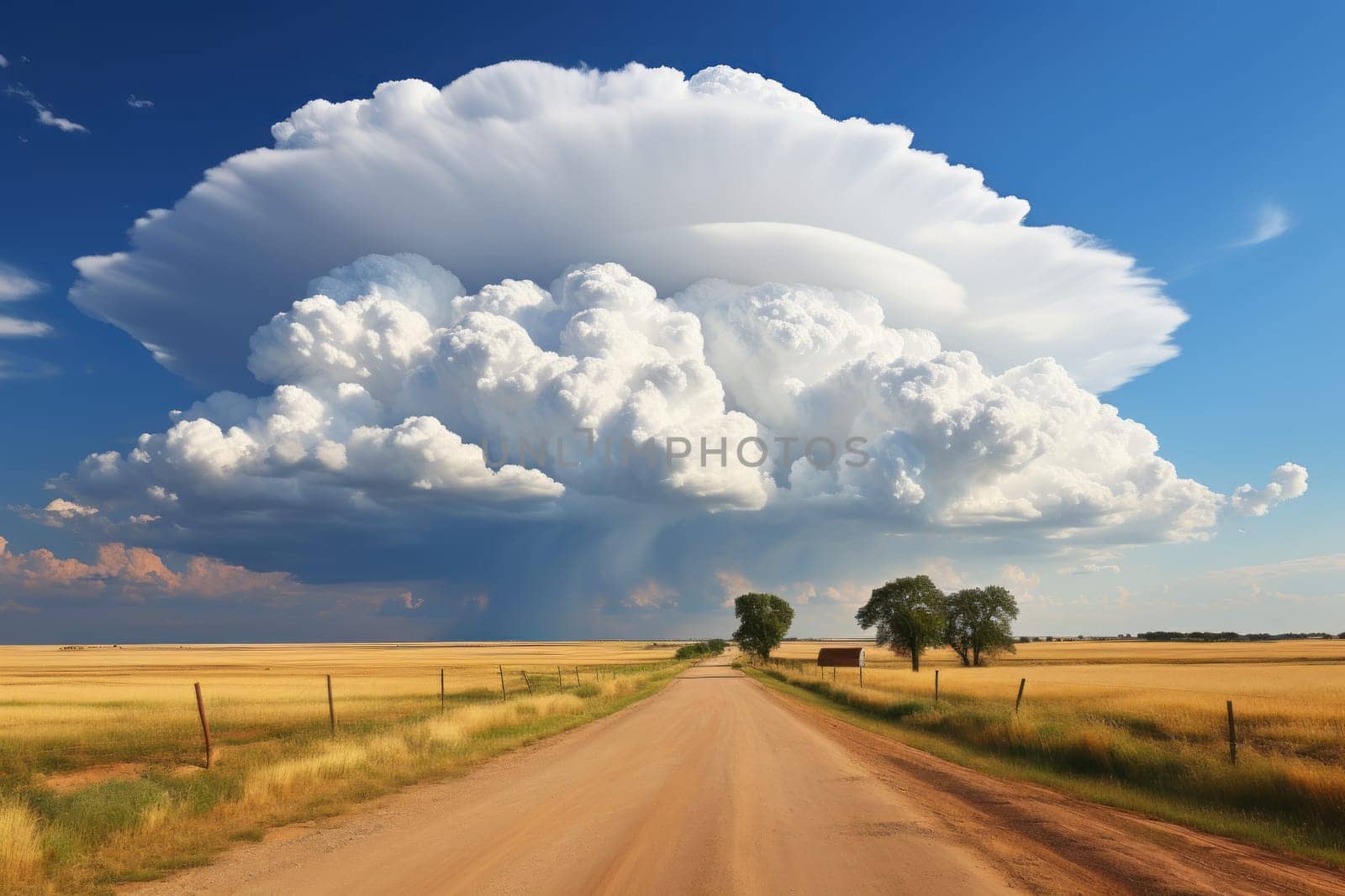 beautiful cloud and sky photograph. Generative AI.
