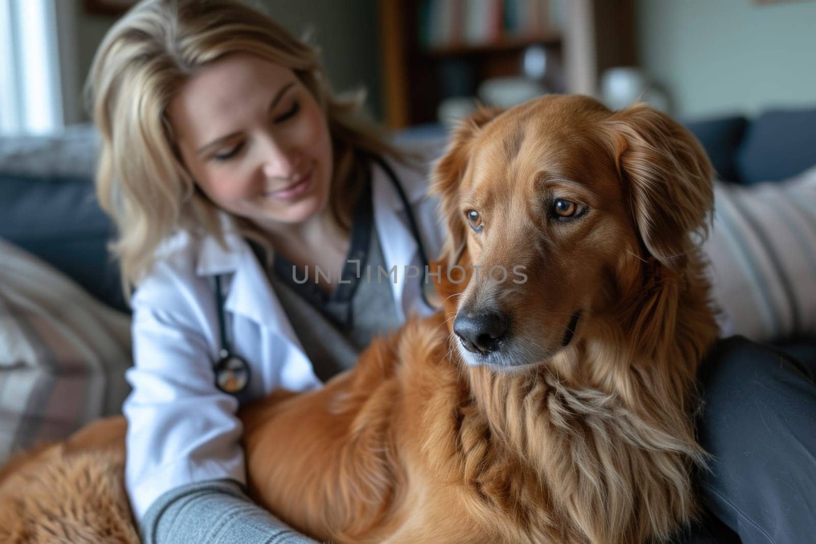 Veterinarian Home Visit: Examining and Helping Your Dog by Yurich32