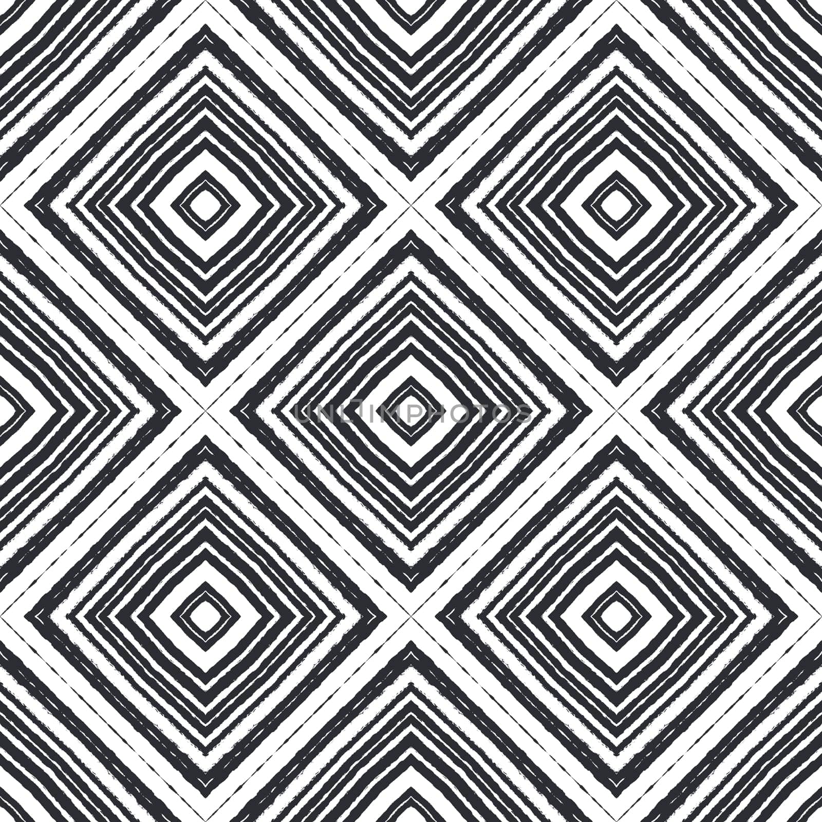 Exotic seamless pattern. Black symmetrical by beginagain