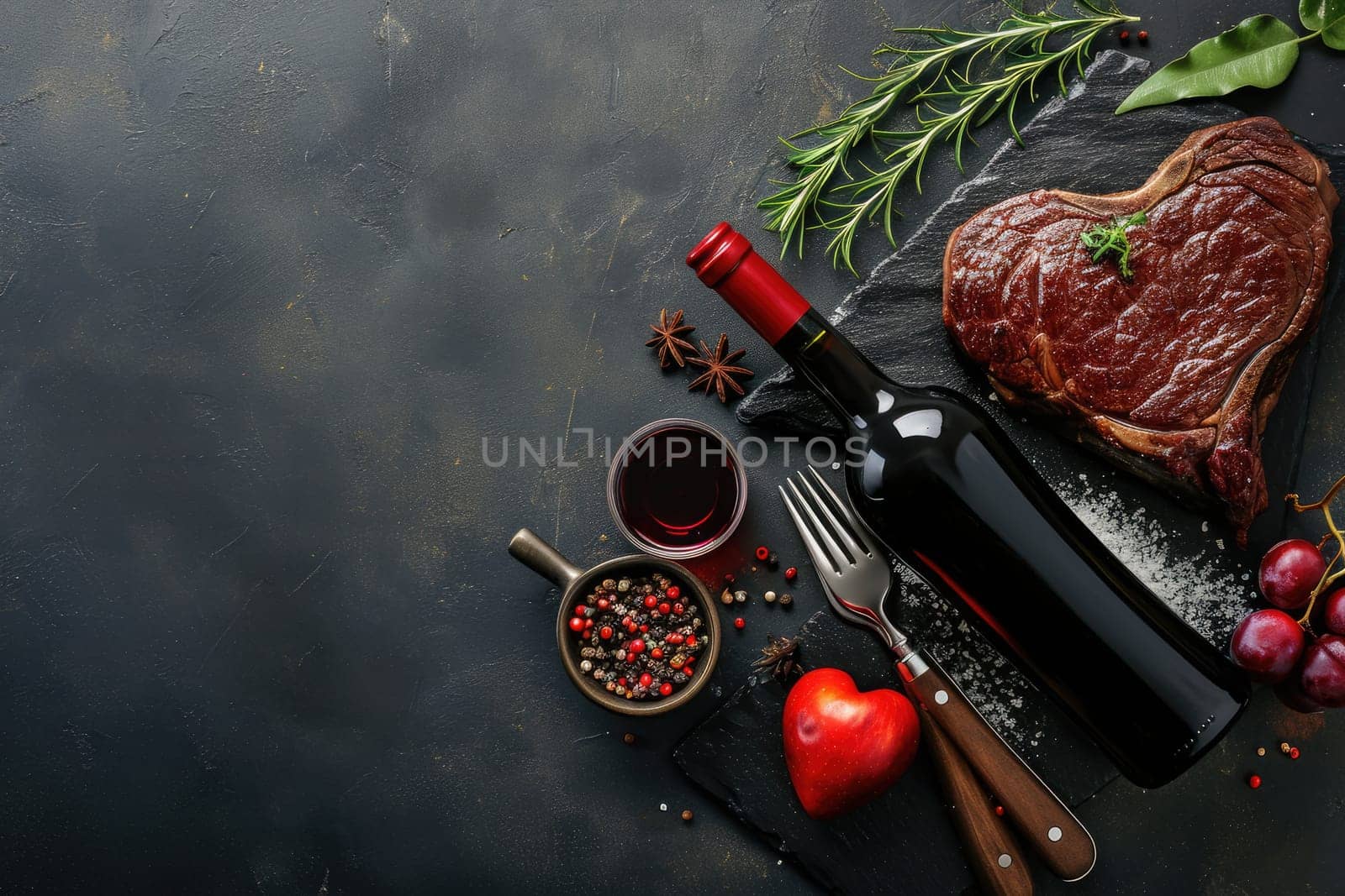 grilled beef steak for valentines day pragma by biancoblue