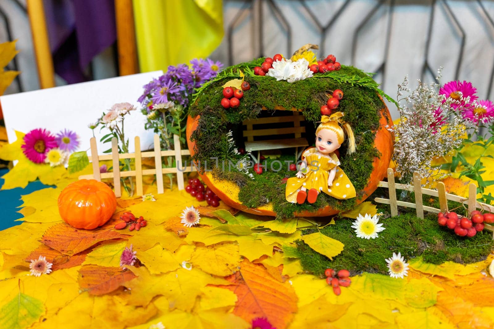 The doll house is made of pumpkin and natural materials by Serhii_Voroshchuk