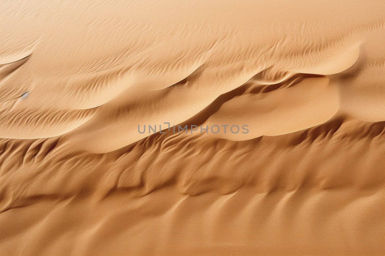 Wavy sand background. Sand texture in the desert or on the beach. Generative AI by Vovmar