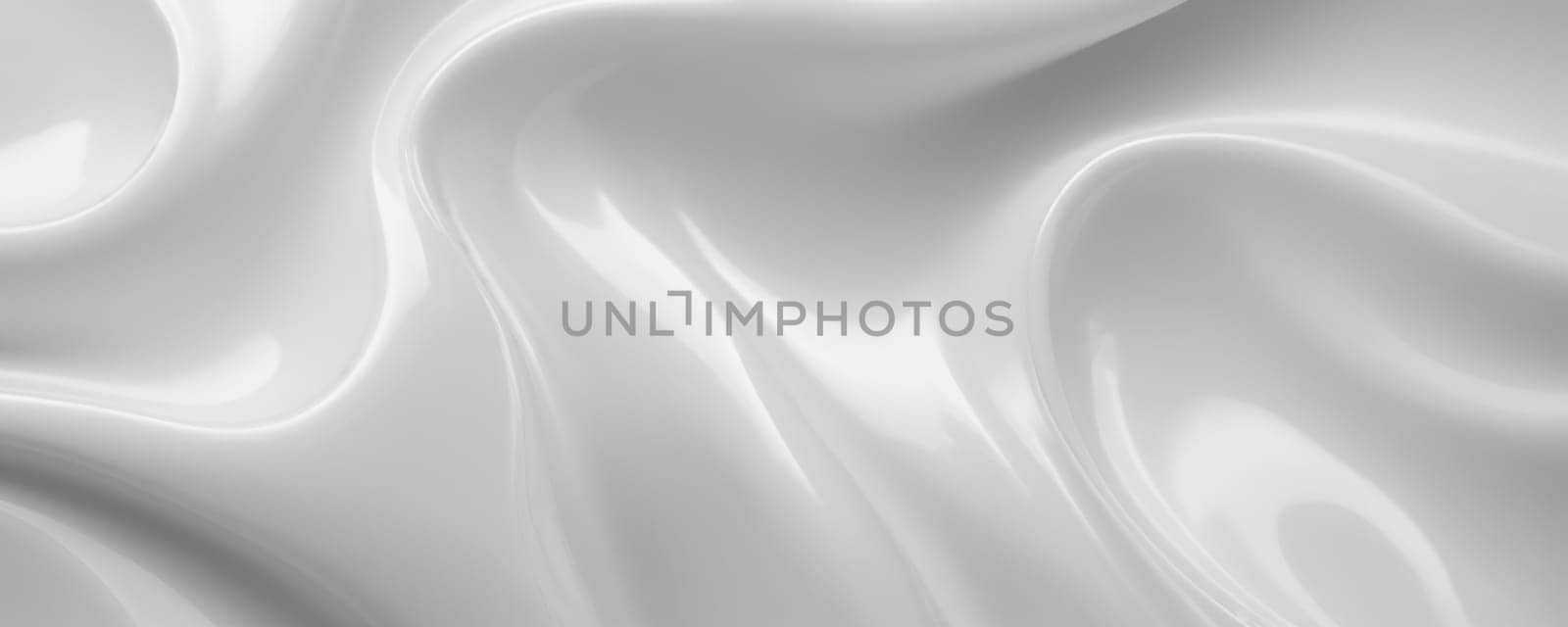 Abstract Pattern of Liquid or Silk in Shades of White and Grey by nkotlyar