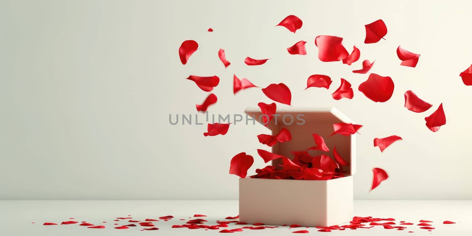 a gift box of romantic love on the valentines day pragma