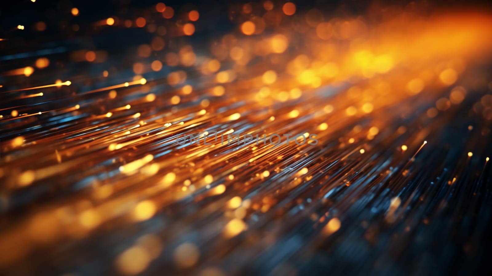 A close up of optical fibers - high speed data transfer concept by chrisroll
