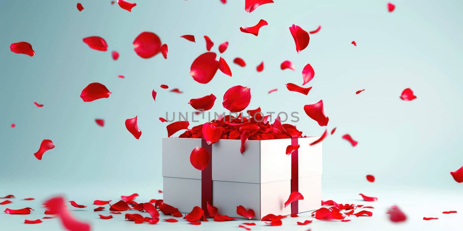 a gift box of romantic love on valentines day pragma by biancoblue