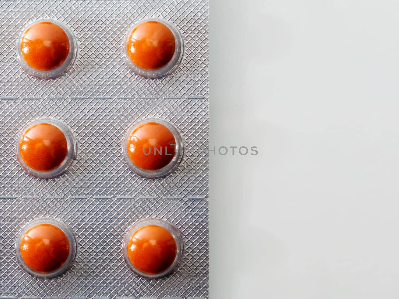 Closeup photo of blister pack with pills.