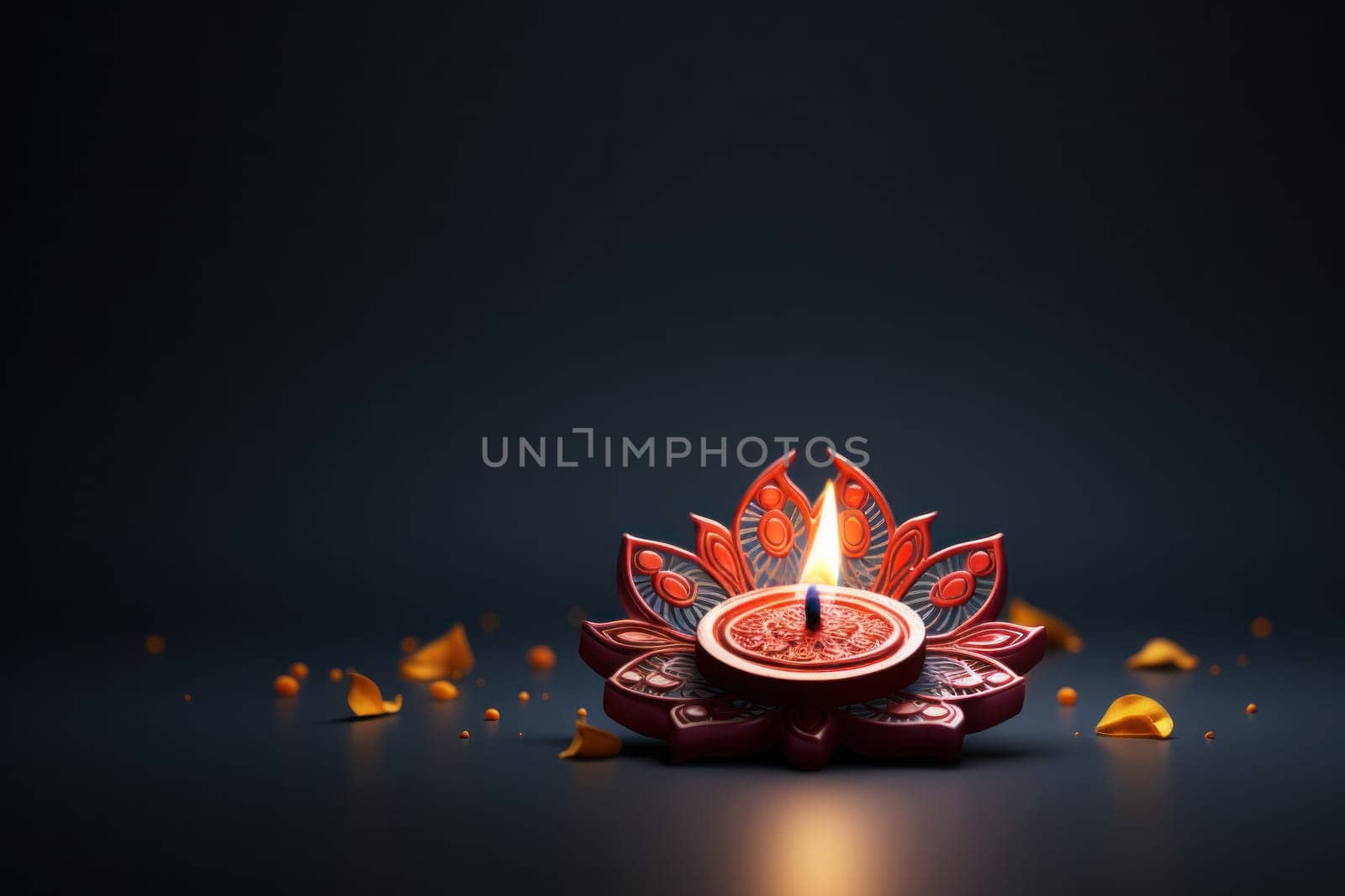 Diwali is an Indian holiday, the festival of fire. Generative AI.