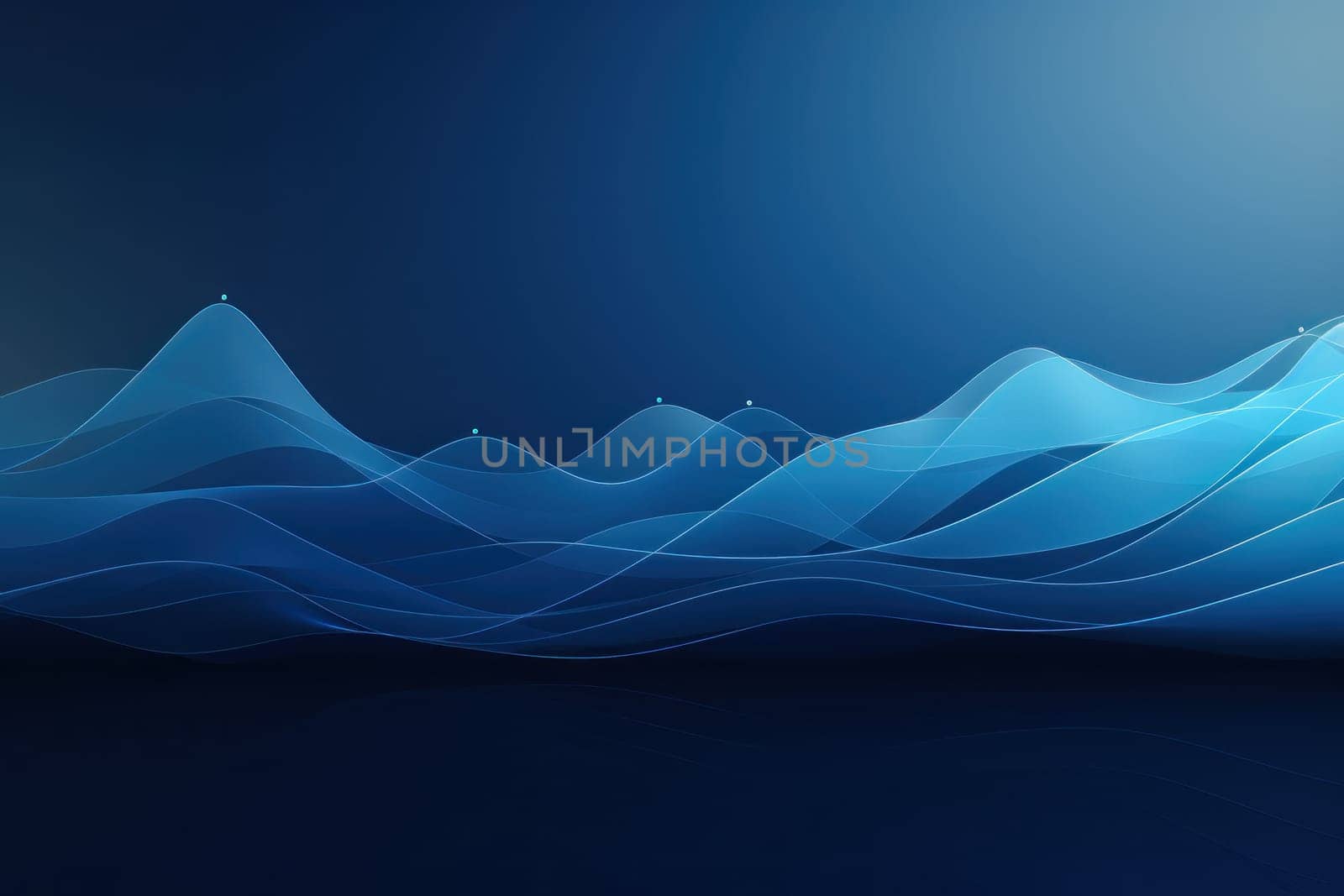 Blue modern business slide abstract background. Generative AI.