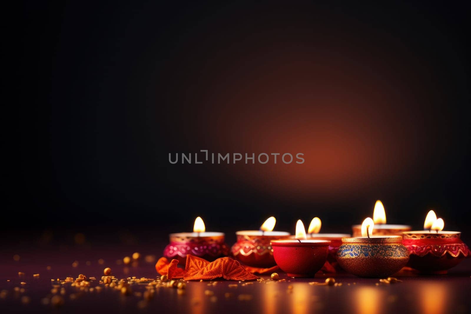 Diwali is an Indian holiday, the festival of fire. Generative AI.