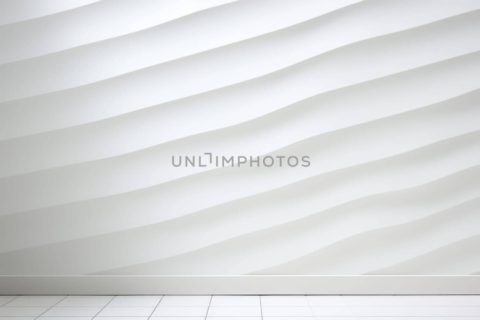 3D White Wall photo-realistic, ultra sharp. Generative Ai.