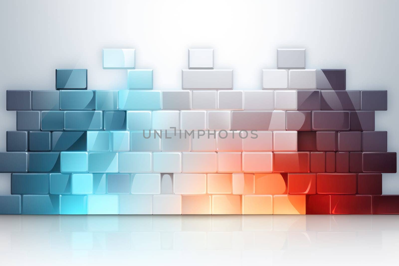 A wall walling ,flat Animation for textbook, colors shades of light blue. Generative AI.