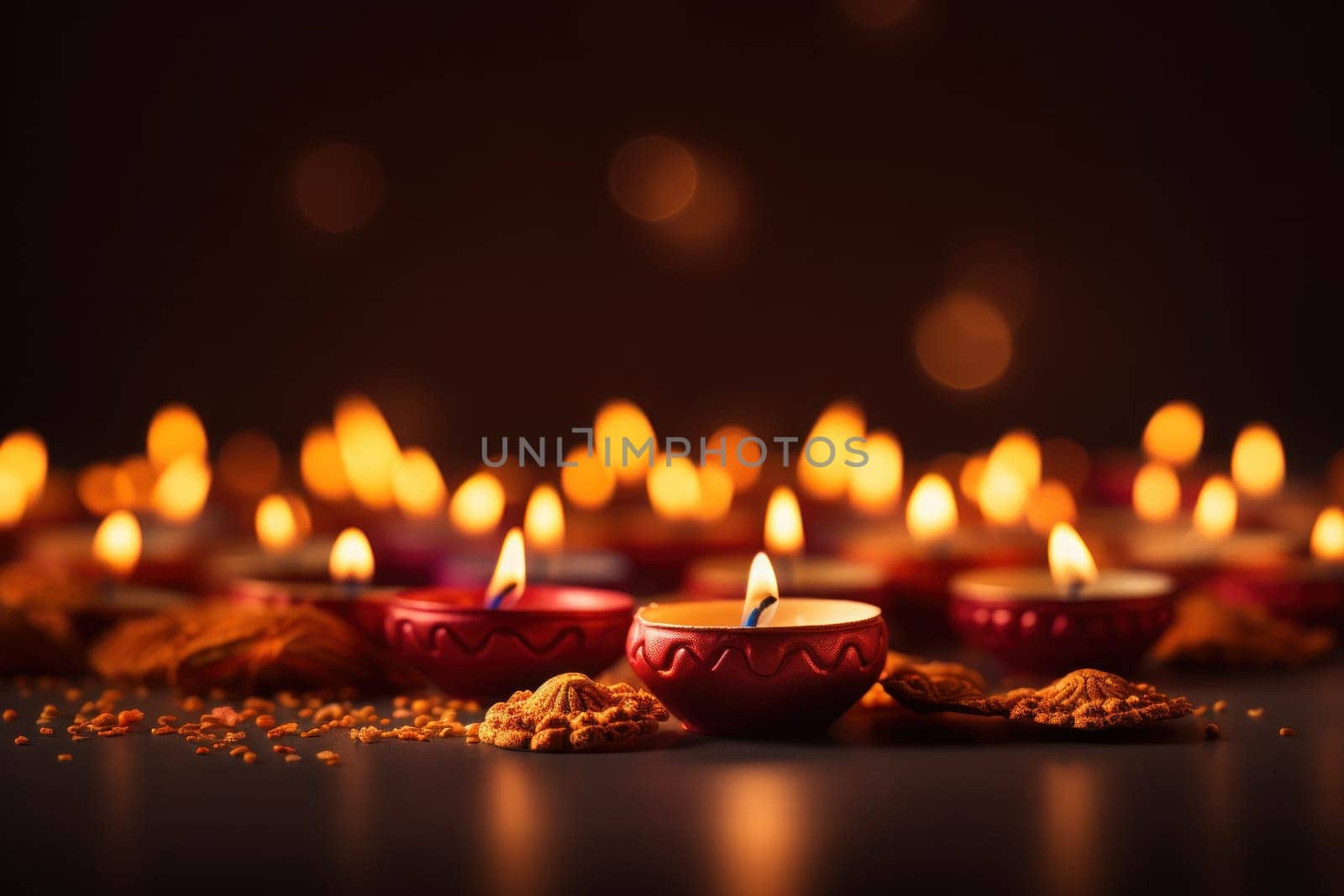 Diwali is an Indian holiday, the festival of fire. Generative AI.