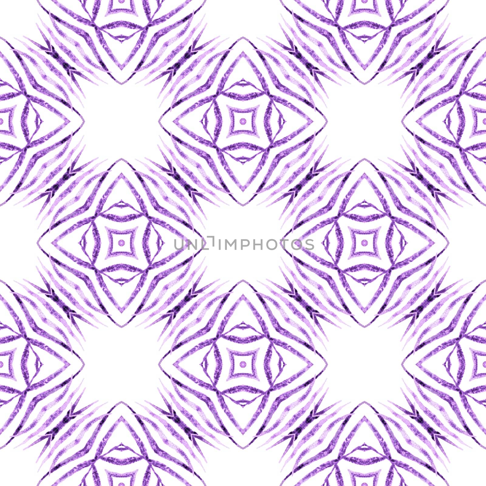 Striped hand drawn design. Purple elegant boho chic summer design. Repeating striped hand drawn border. Textile ready magnetic print, swimwear fabric, wallpaper, wrapping.