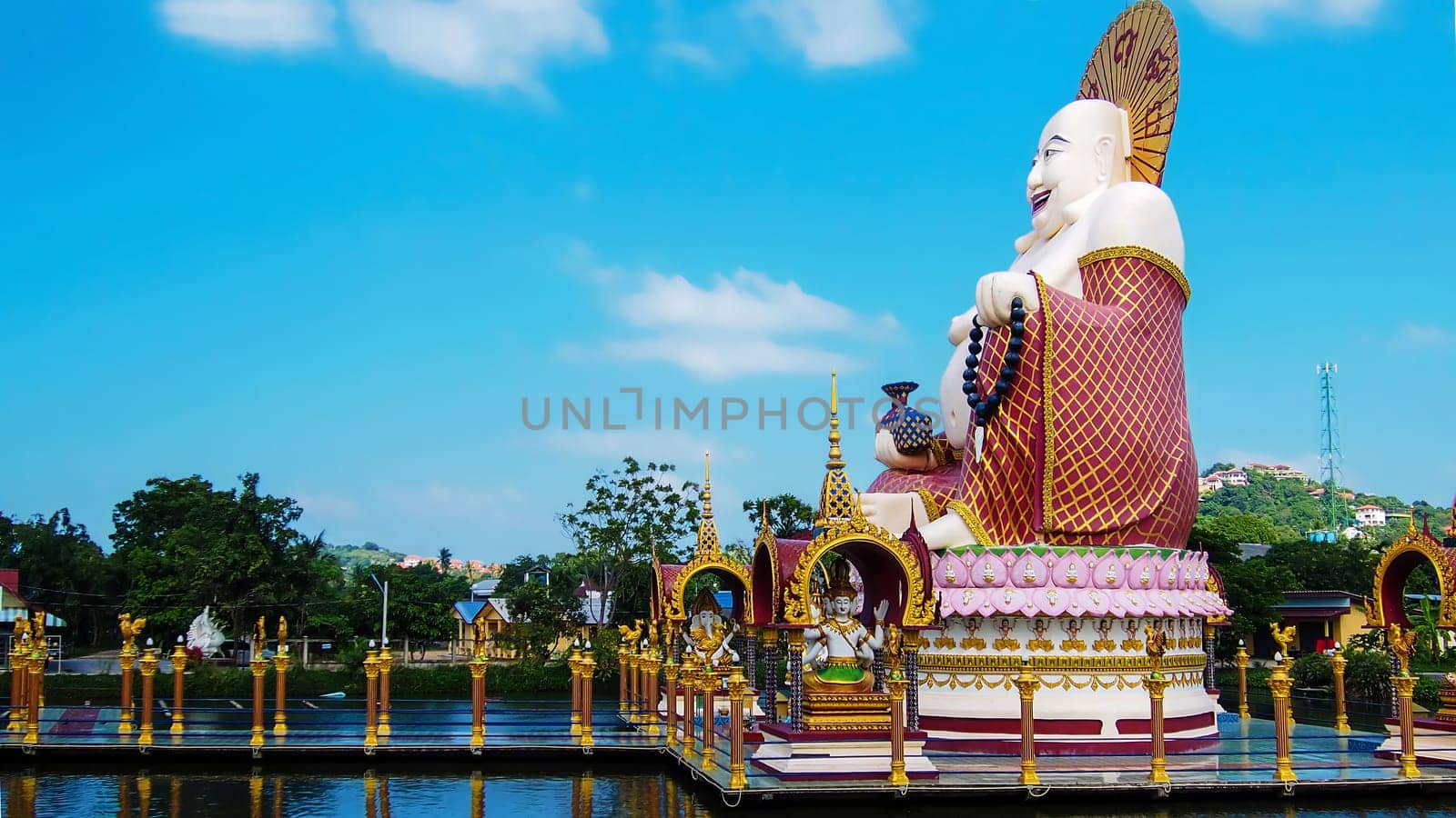 Wat Plai Laem Temple on Koh Samui, Surat Thani Province in Thailand