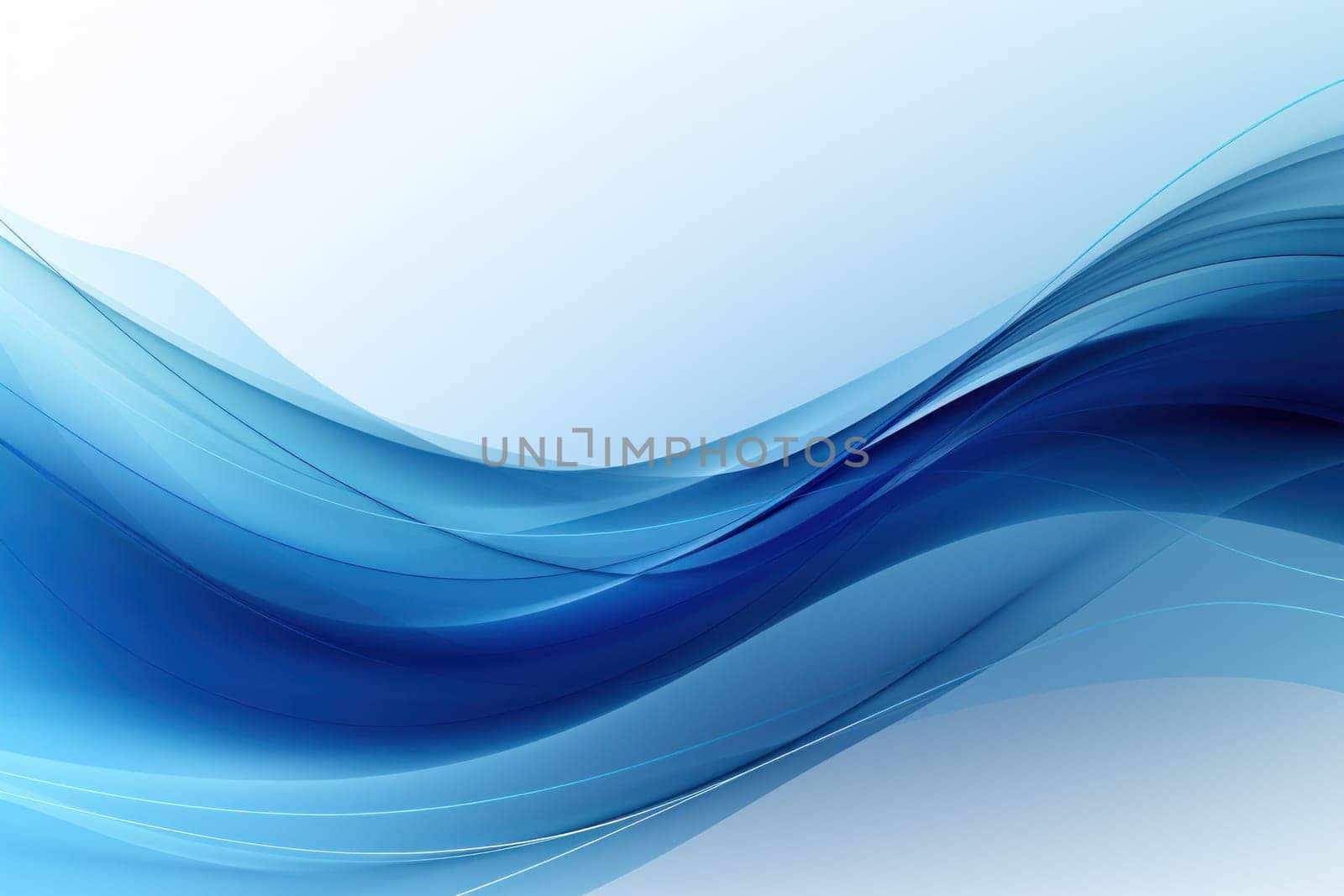 Blue modern business slide abstract background. Generative AI.