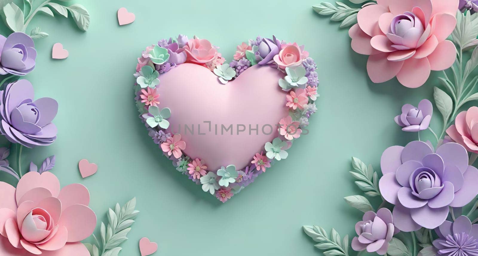 Valentine's Day background with hearts by yilmazsavaskandag