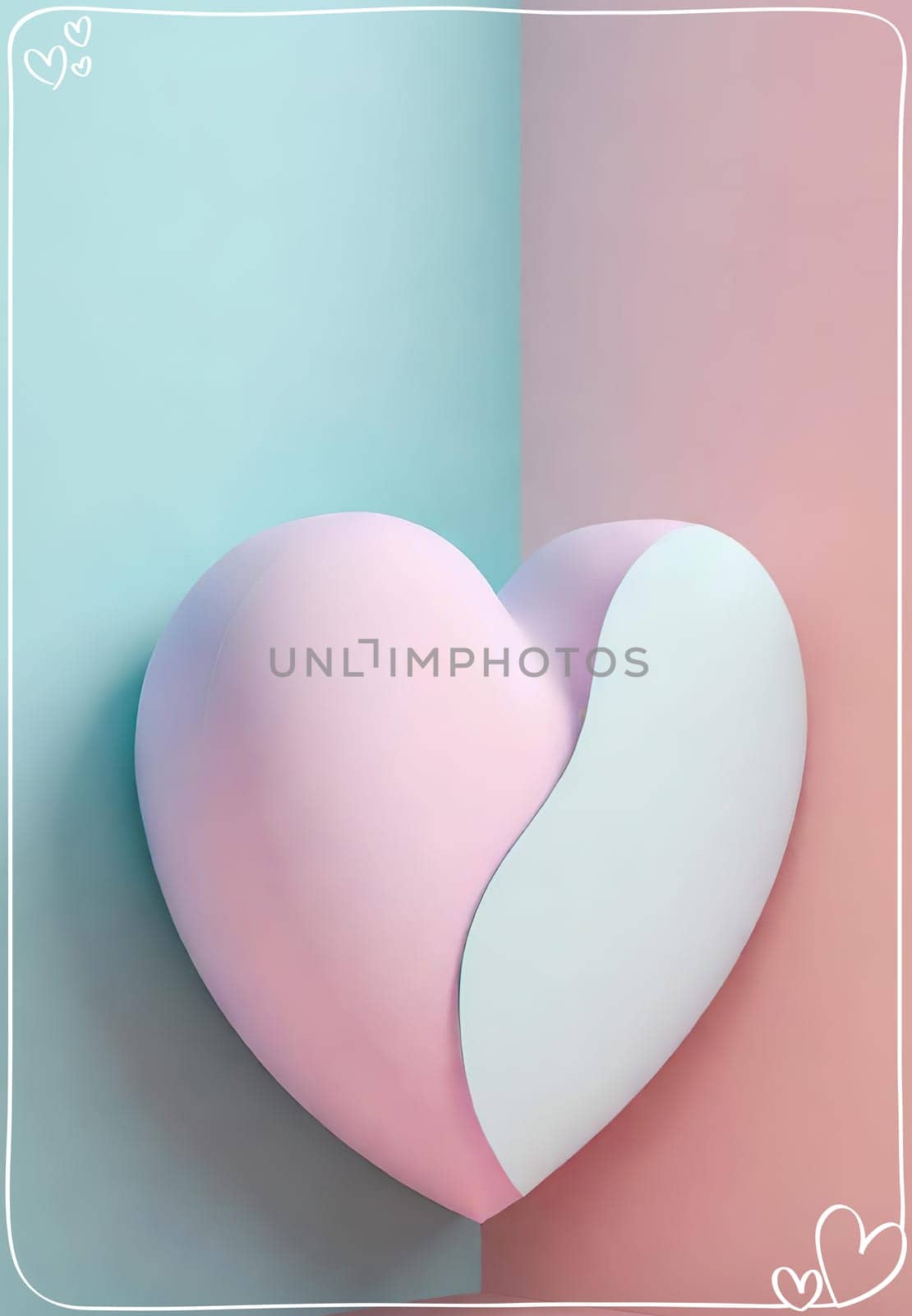 Valentine's Day background with hearts by yilmazsavaskandag