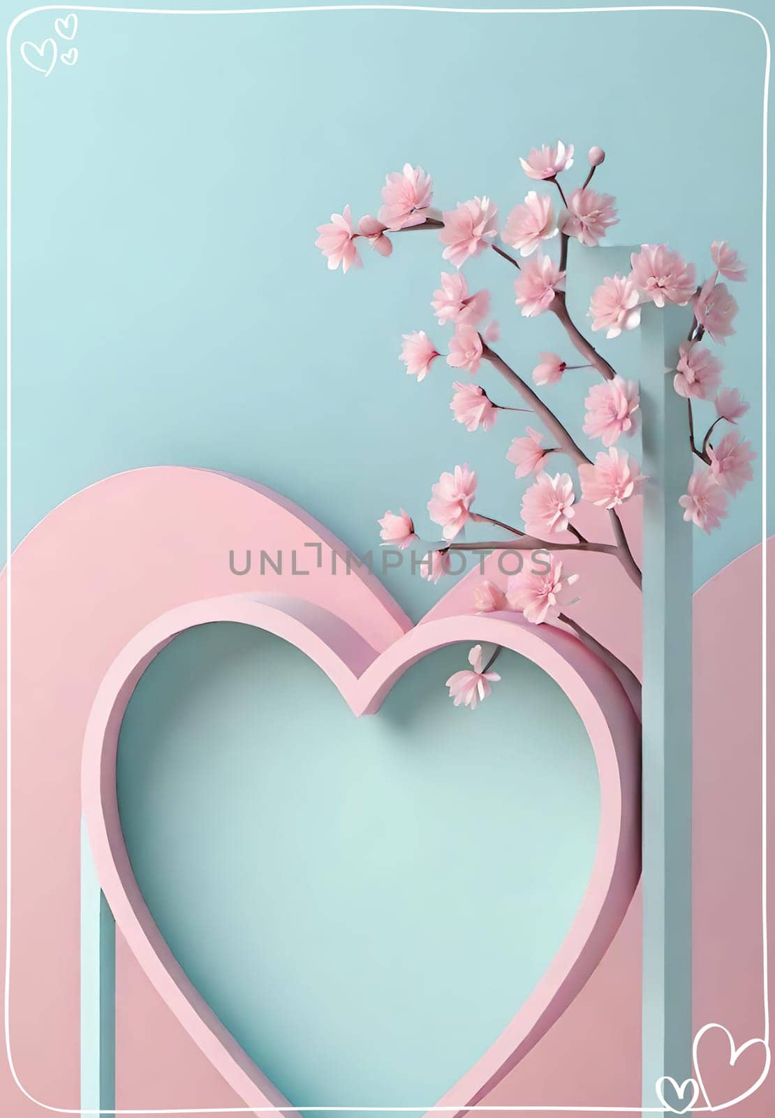 Valentine's Day background with hearts by yilmazsavaskandag