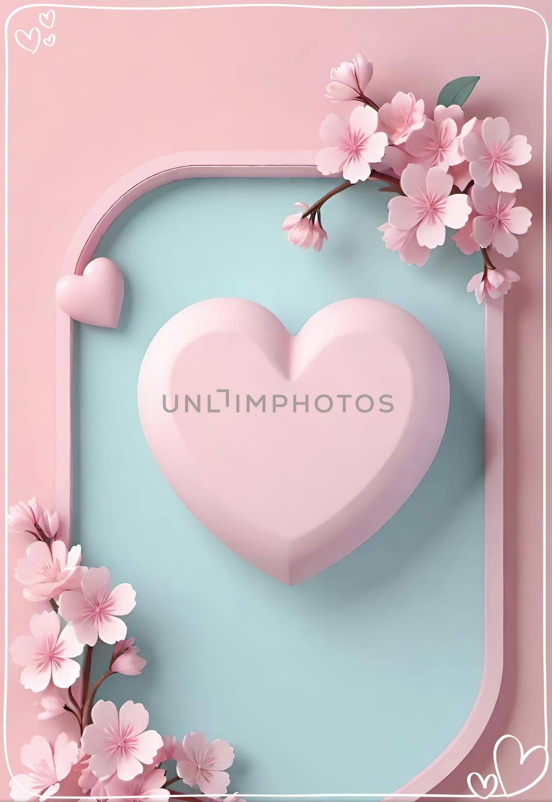 Valentine's Day background with hearts by yilmazsavaskandag