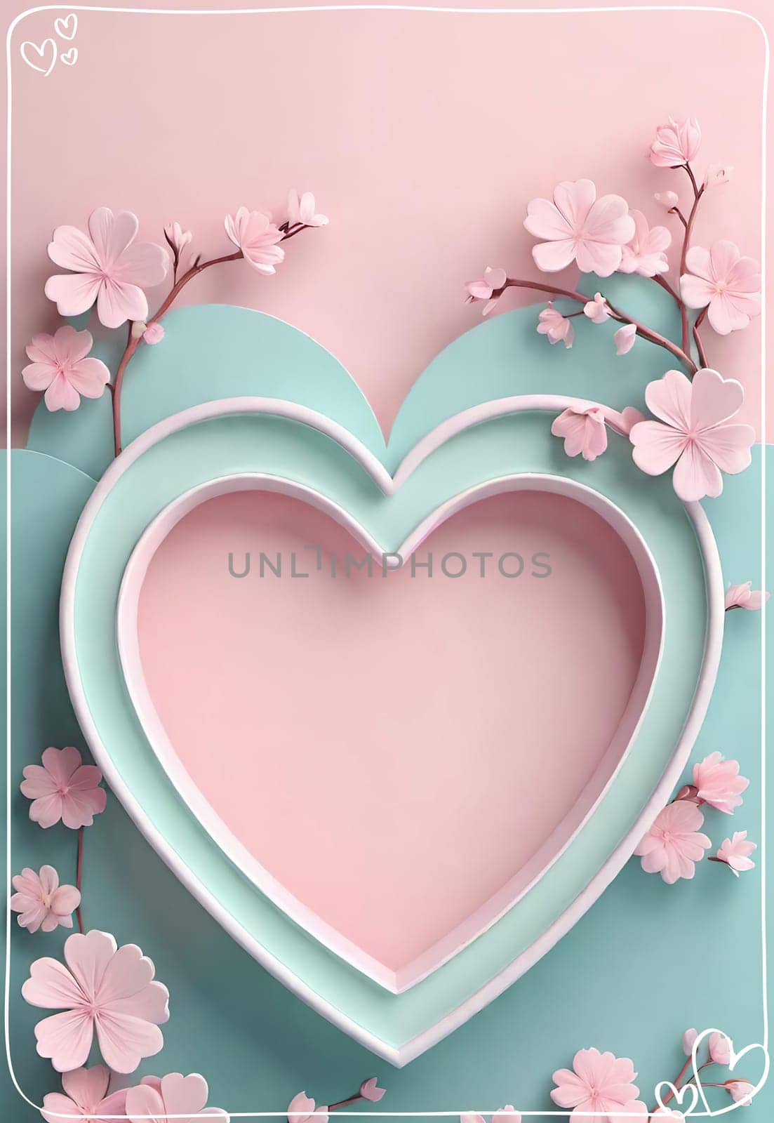 Valentine's Day background with hearts by yilmazsavaskandag