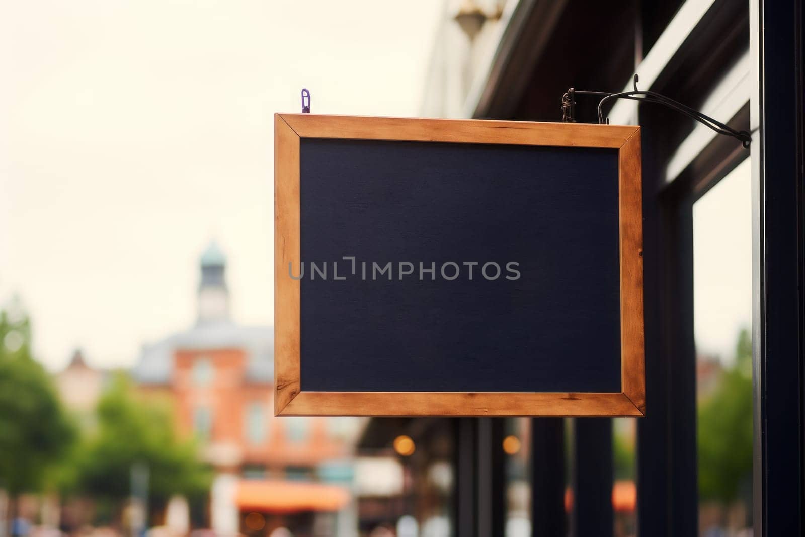 Shop sign, shop sign mockup, mockup, high detailed. Generative AI.