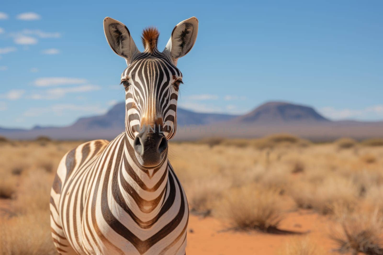 Photos of various wildlife along the way in Namibia. Generative AI.