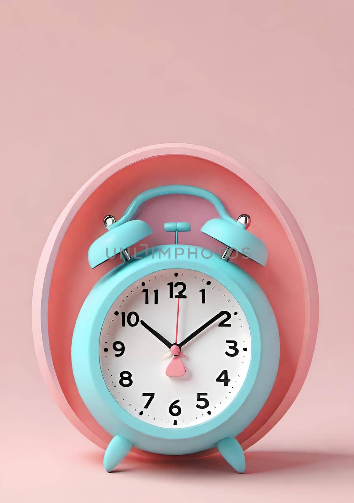 Retro alarm clock on a background. by yilmazsavaskandag