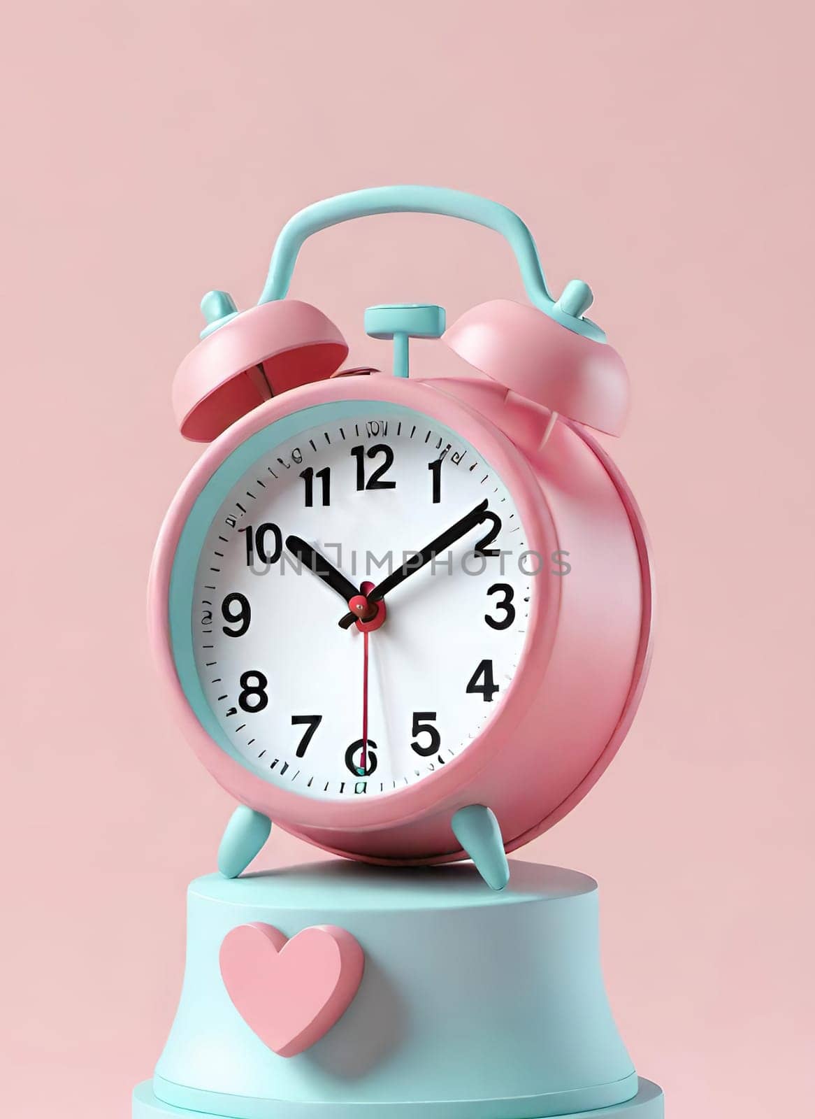 Retro alarm clock on a background. by yilmazsavaskandag