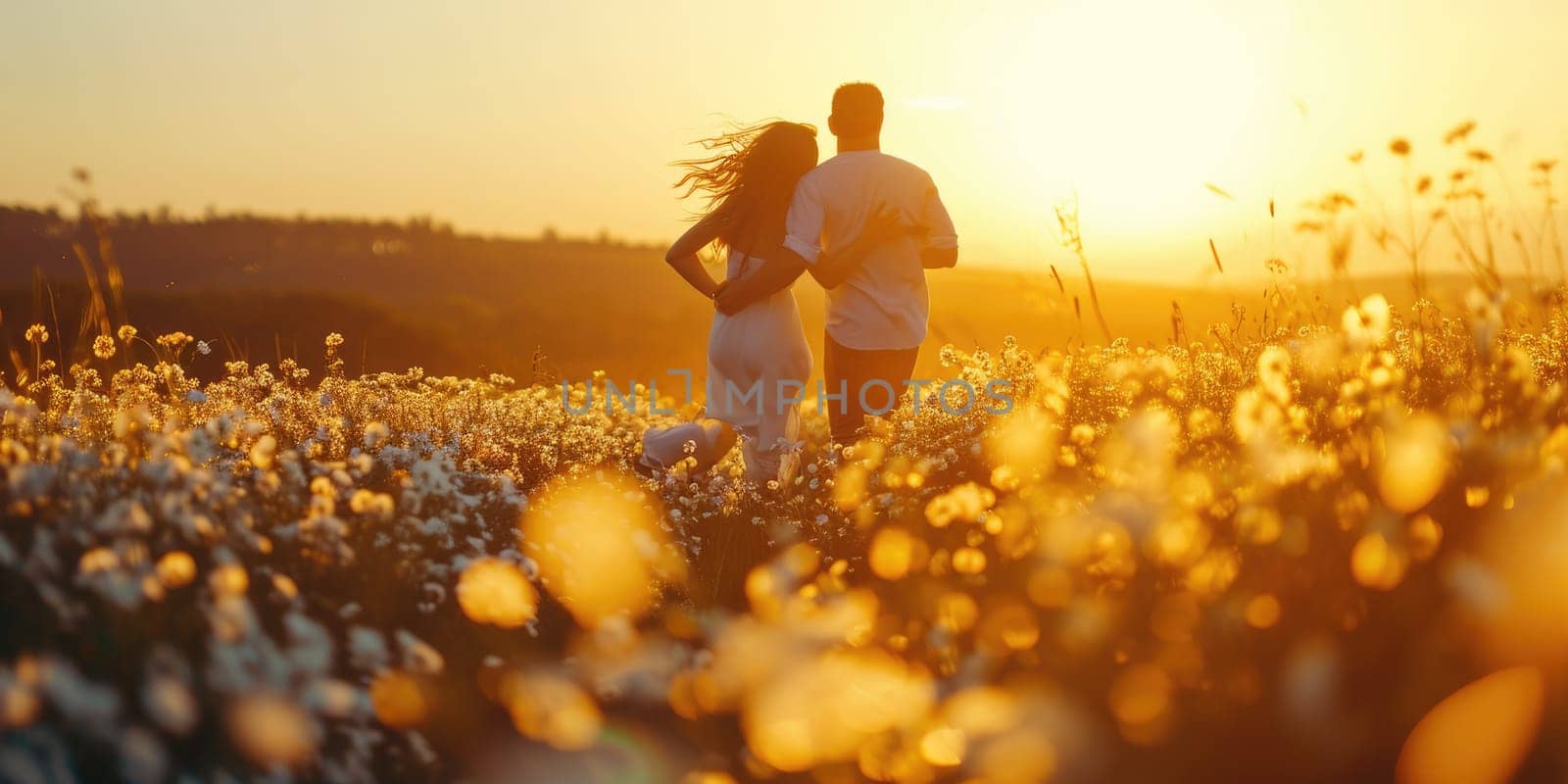 love couple in the beautiful nature scene of pragma