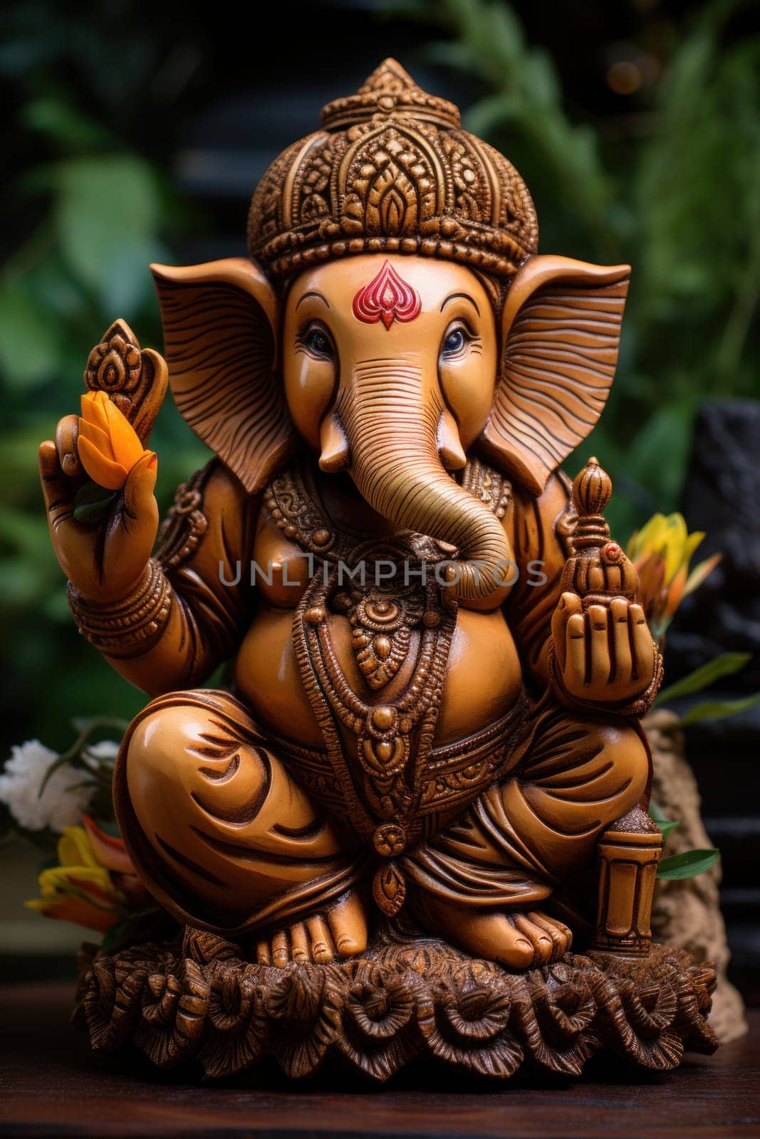 Ganesh an important image during Diwali. Generative AI.