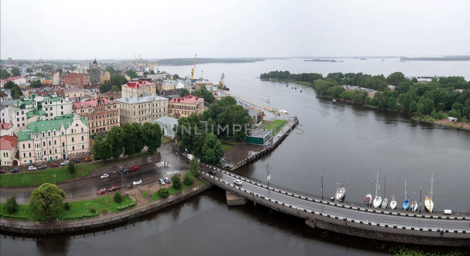 Panorama of the Old City of Vyborg.