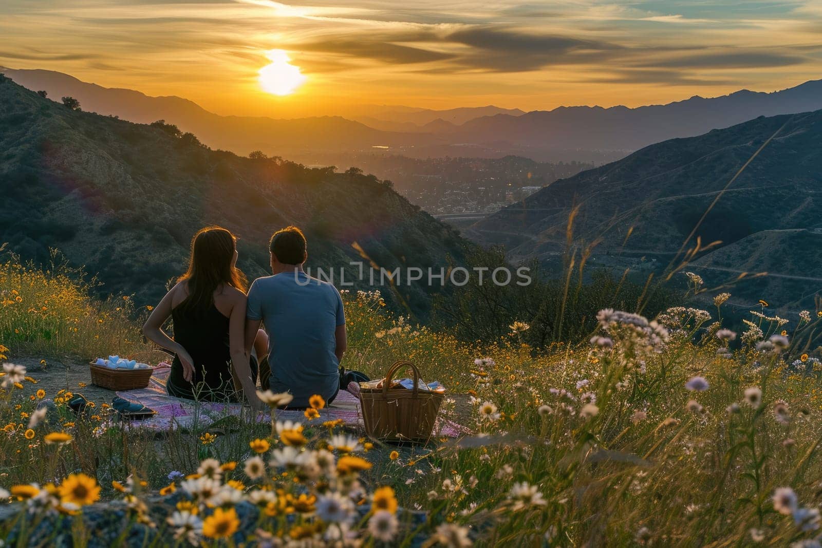 romantic sunrise mountain hiking pragma by biancoblue
