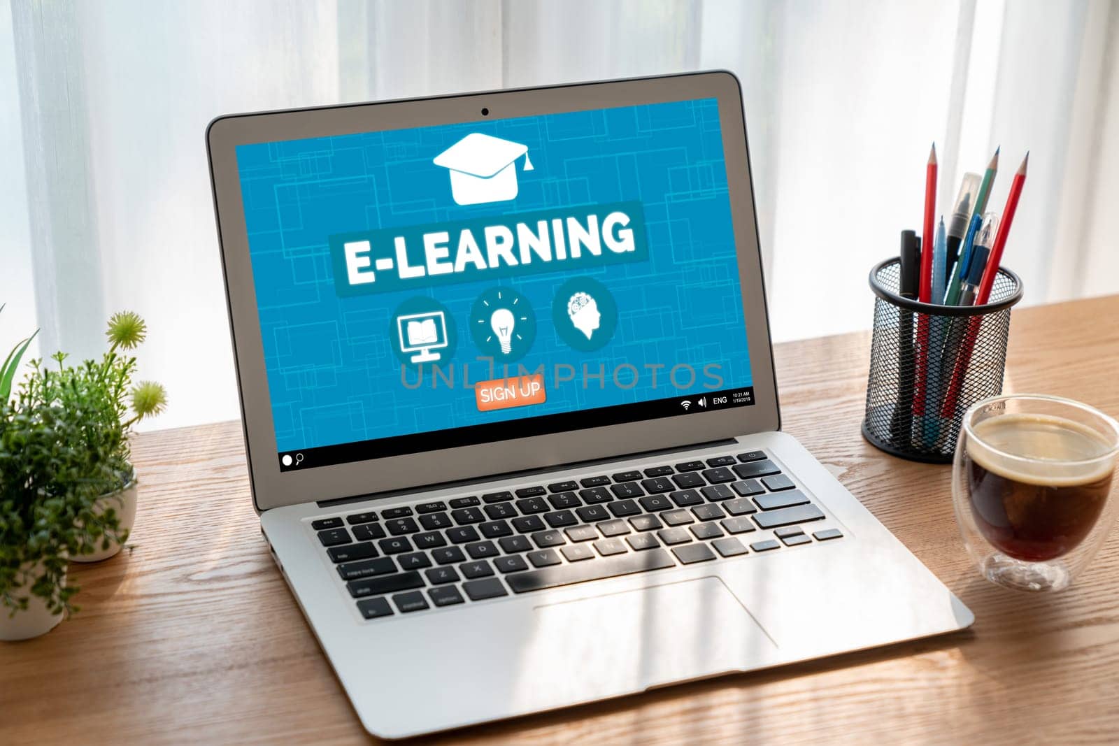 E-learning website with modish sofware for student to study on the internet by biancoblue