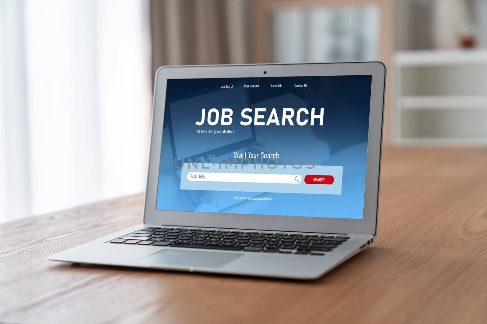 Online job search on modish website for worker to search for job opportunities on the recruitment internet network